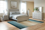 Cottonburg Light Gray/white Queen Panel Bed B1192B2 - Ella Furniture