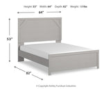 Cottonburg Light Gray/white Queen Panel Bed B1192B2 - Ella Furniture