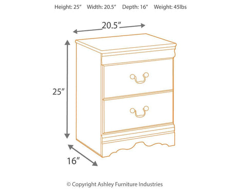 Huey Vineyard Black Nightstand - Ella Furniture
