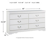 Anarasia White Dresser - Ella Furniture