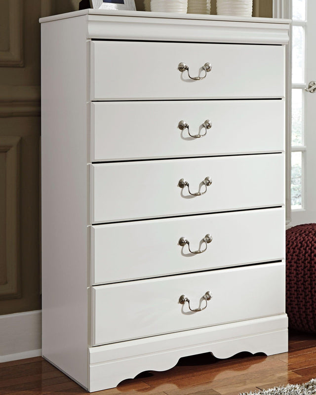 Anarasia White Chest Of Drawers - Ella Furniture