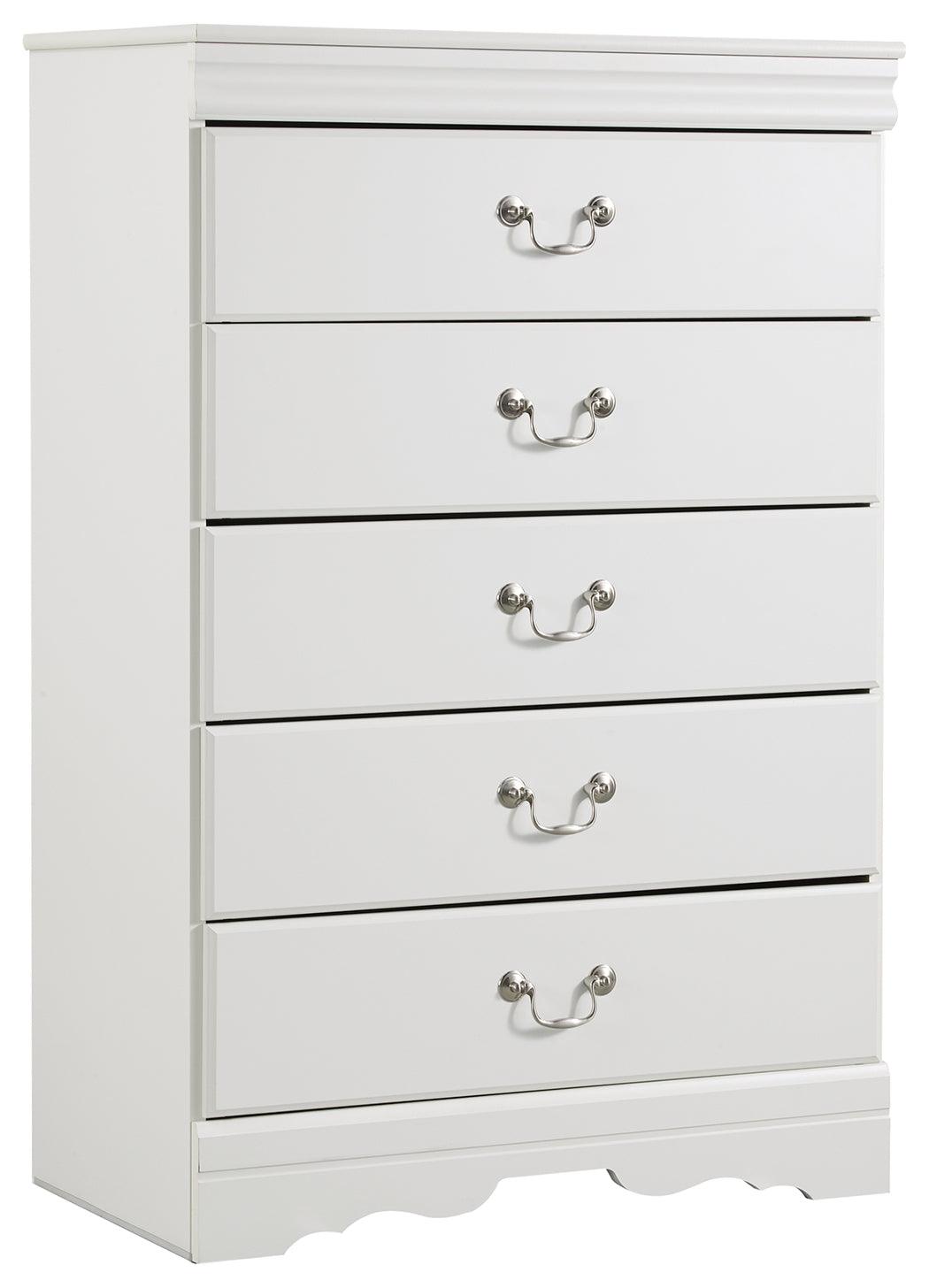 Anarasia White Chest Of Drawers - Ella Furniture