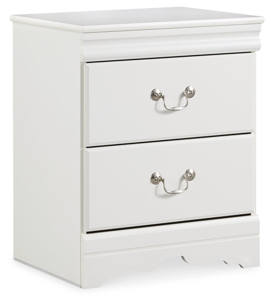 Anarasia White Nightstand - Ella Furniture