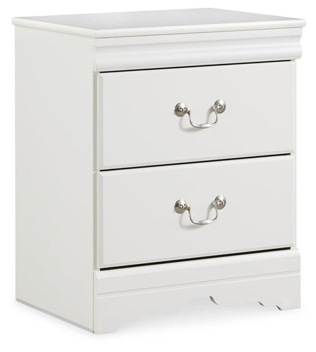 Anarasia White Nightstand - Ella Furniture