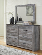 Bronyan Dark Gray Dresser And Mirror - Ella Furniture