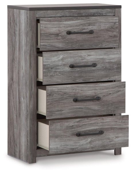 Bronyan Dark Gray Chest Of Drawers - Ella Furniture