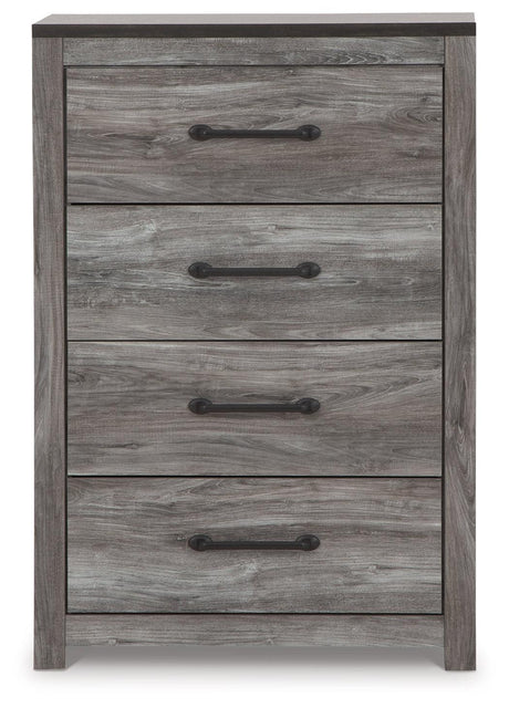 Bronyan Dark Gray Chest Of Drawers - Ella Furniture