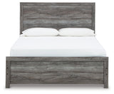 Bronyan Dark Gray Queen Panel Bed - Ella Furniture