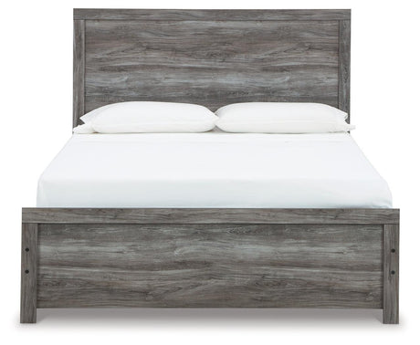 Bronyan Dark Gray Queen Panel Bed - Ella Furniture
