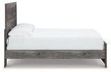 Bronyan Dark Gray Queen Panel Bed - Ella Furniture
