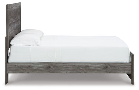 Bronyan Dark Gray Queen Panel Bed - Ella Furniture