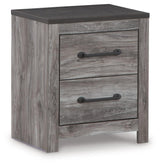 Bronyan Dark Gray Nightstand - Ella Furniture