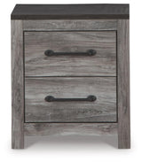 Bronyan Dark Gray Nightstand - Ella Furniture