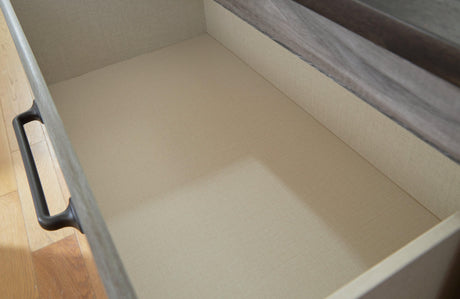 Bronyan Dark Gray Dresser - Ella Furniture