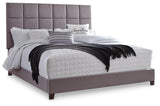 Dolante Gray King Upholstered Bed - Ella Furniture