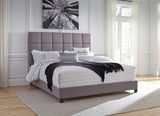 Dolante Gray King Upholstered Bed - Ella Furniture