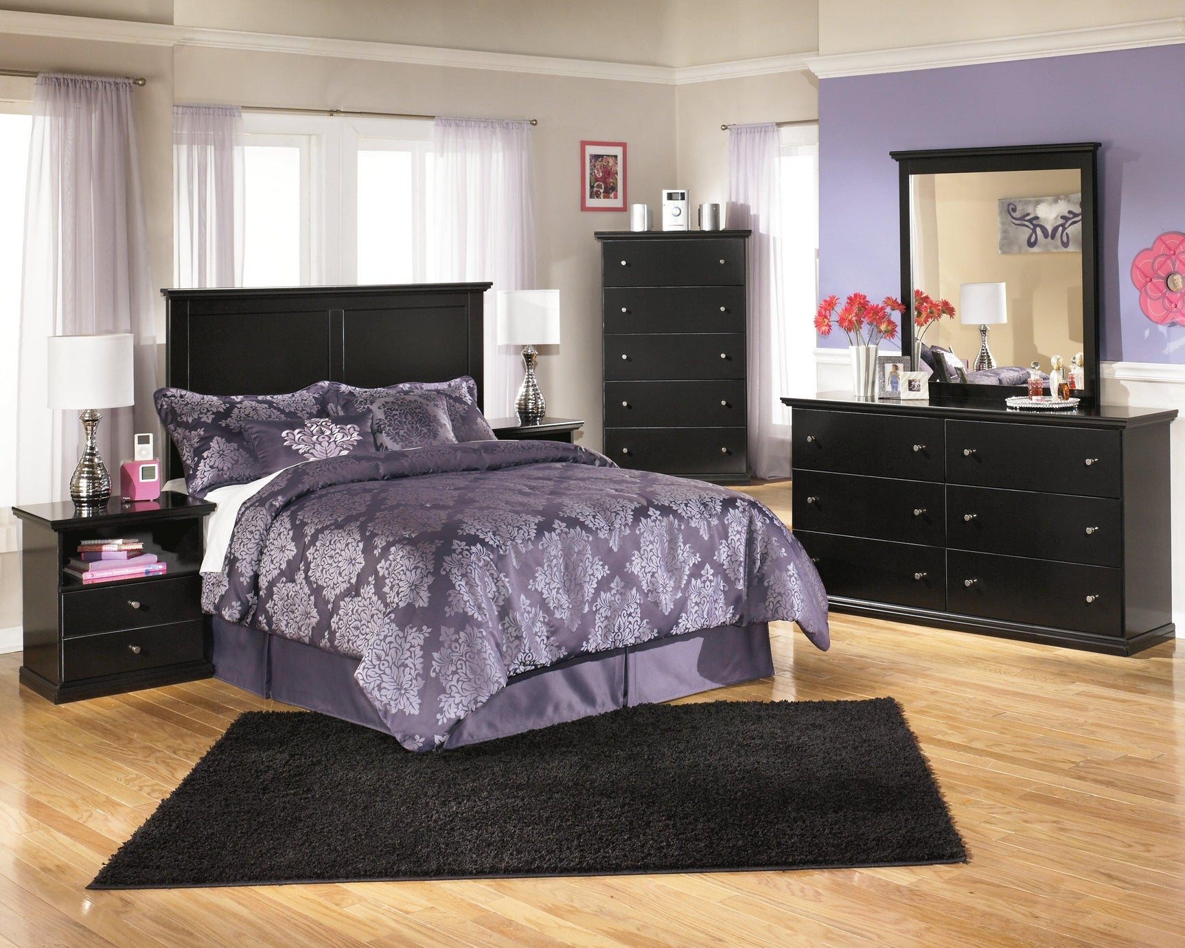 Maribel Black Chest Of Drawers - Ella Furniture