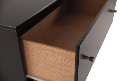 Maribel Black Dresser - Ella Furniture