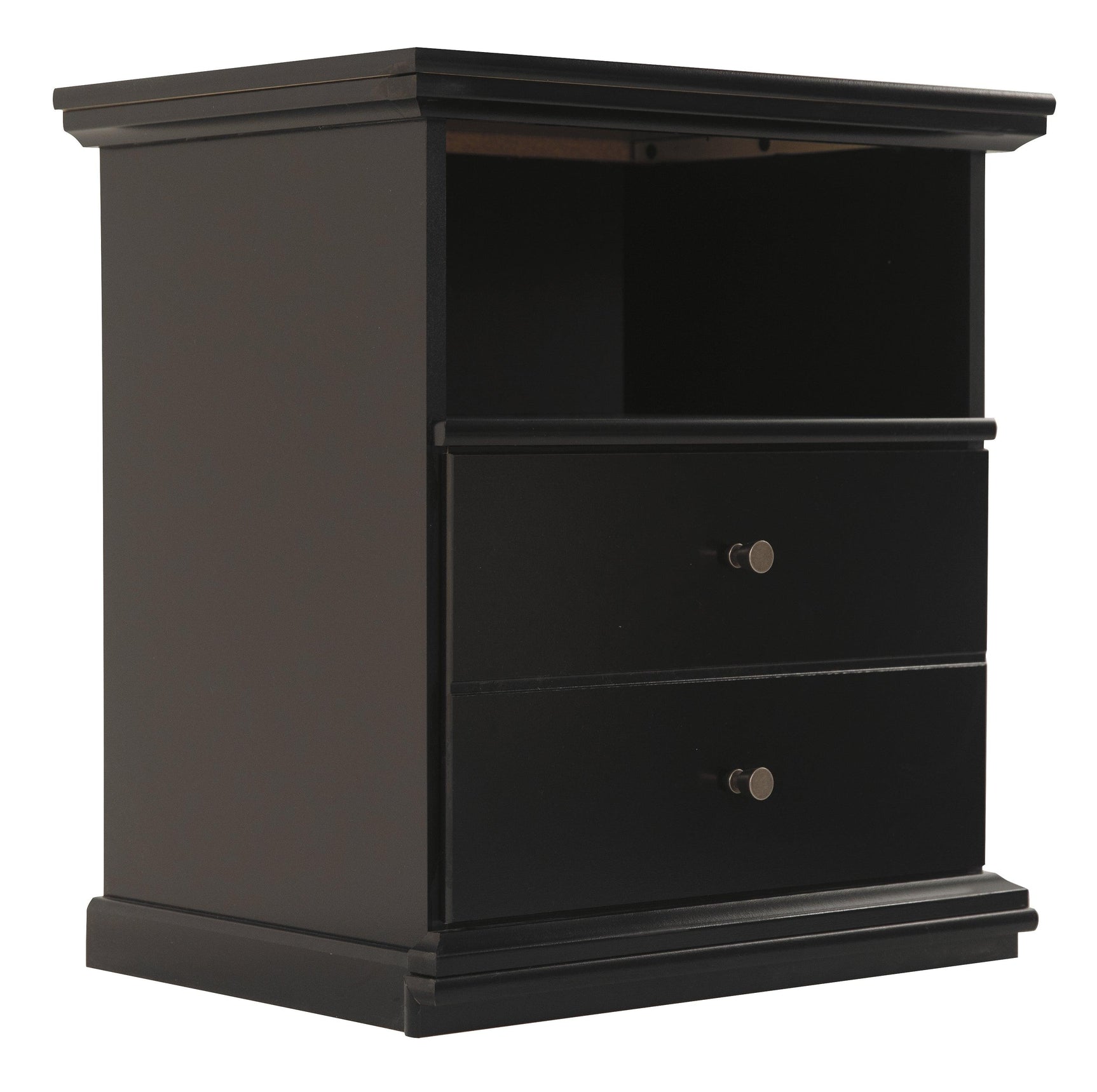 Maribel Black Nightstand - Ella Furniture