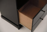 Maribel Black Nightstand - Ella Furniture