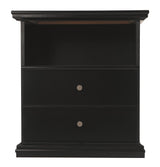 Maribel Black Nightstand - Ella Furniture