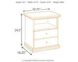 Maribel Black Nightstand - Ella Furniture