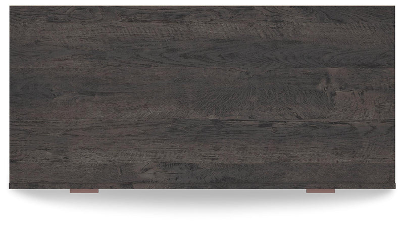 Toretto Charcoal Wide Chest Of Drawers - Ella Furniture