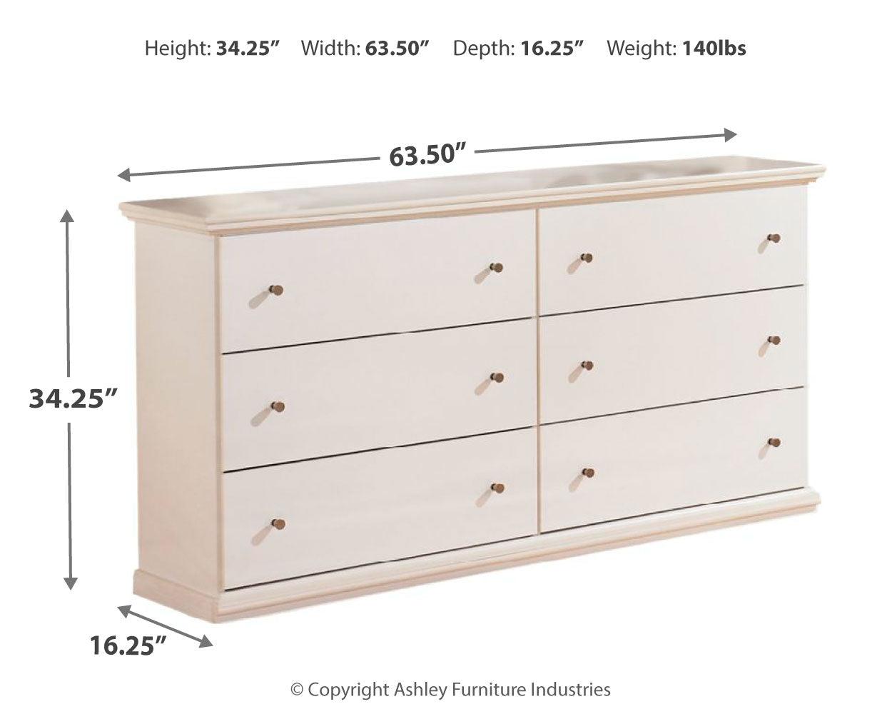 Bostwick Shoals White Dresser - Ella Furniture