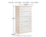 Bostwick Shoals White Chest Of Drawers - Ella Furniture