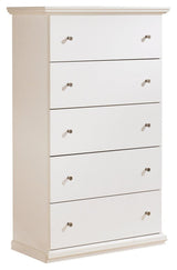 Bostwick Shoals White Chest Of Drawers - Ella Furniture