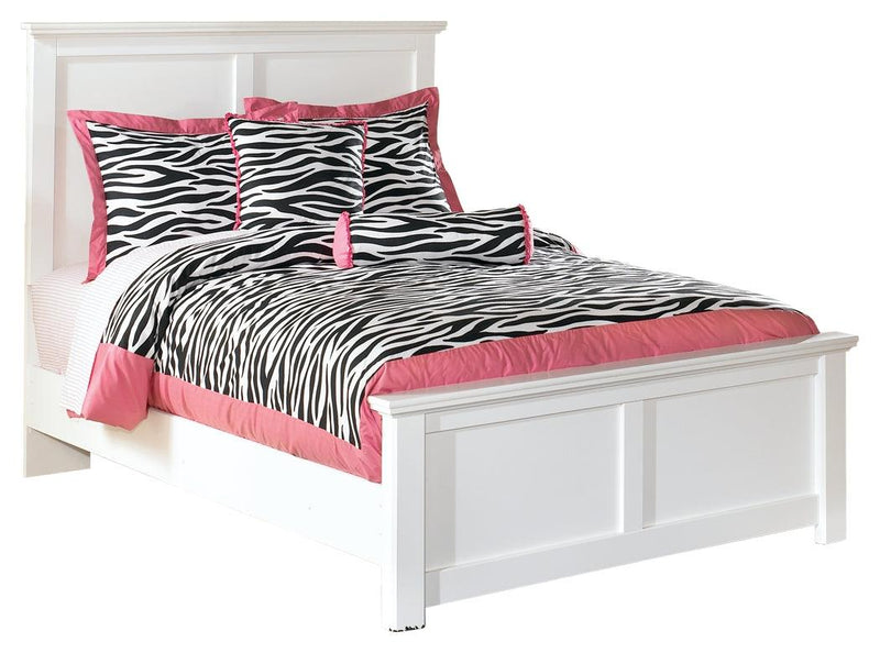 Bostwick Shoals White Full Panel Bed - Ella Furniture