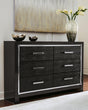 Kaydell Black Dresser - Ella Furniture