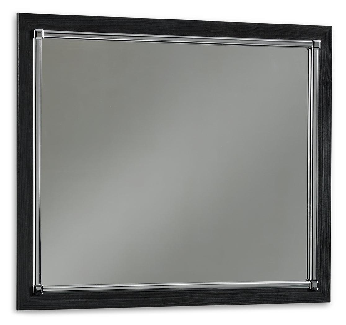 Kaydell Black Bedroom Mirror - Ella Furniture