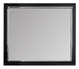 Kaydell Black Bedroom Mirror - Ella Furniture