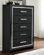 Kaydell Black Chest Of Drawers - Ella Furniture