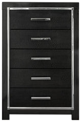 Kaydell Black Chest Of Drawers - Ella Furniture