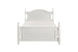 Clementine White Contemporary Traditional Solid Wood Trundle Storage Youth Platform Bedroom Set - Ella Furniture