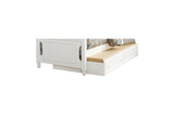 Clementine White Contemporary Traditional Solid Wood Trundle Storage Youth Platform Bedroom Set - Ella Furniture