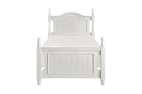 Clementine White Contemporary Traditional Solid Wood Trundle Storage Youth Platform Bedroom Set - Ella Furniture