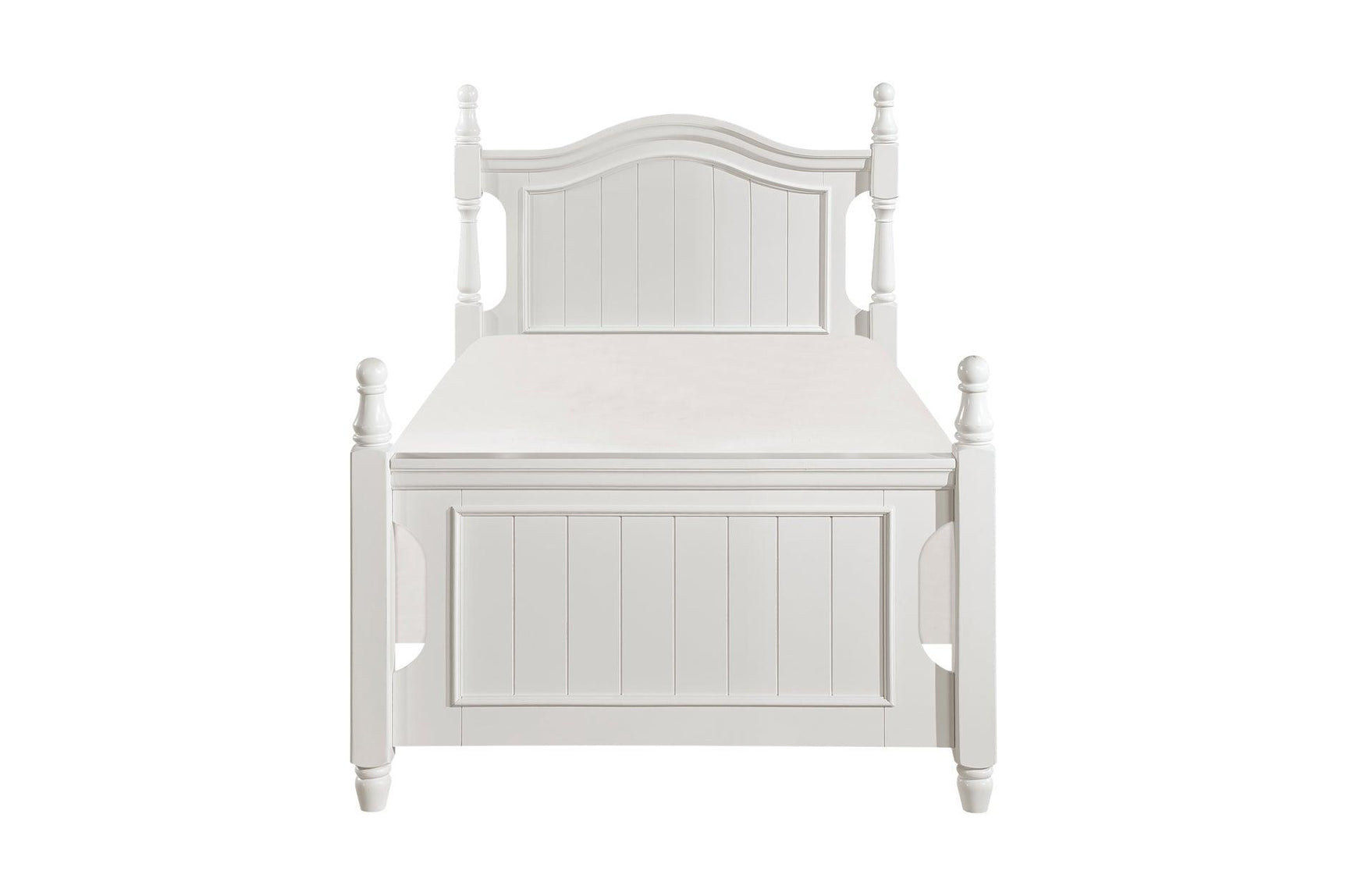 Clementine White Contemporary Traditional Solid Wood Trundle Storage Youth Platform Bedroom Set - Ella Furniture