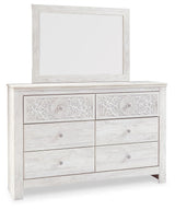 Paxberry Whitewash Dresser And Mirror - Ella Furniture