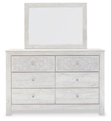 Paxberry Whitewash Dresser And Mirror - Ella Furniture