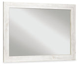 Paxberry Whitewash Bedroom Mirror - Ella Furniture