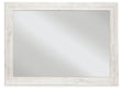 Paxberry Whitewash Bedroom Mirror - Ella Furniture