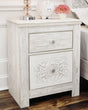 Paxberry Whitewash Nightstand - Ella Furniture