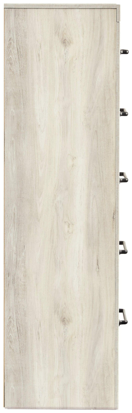 Cambeck Whitewash Narrow Chest Of Drawers - Ella Furniture