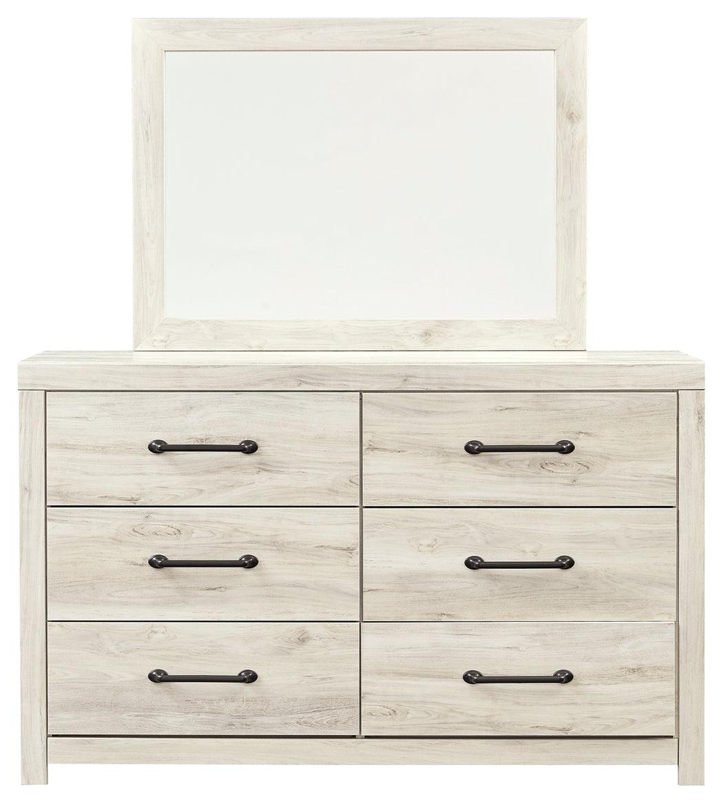 Cambeck Whitewash Dresser And Mirror - Ella Furniture