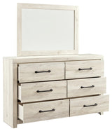 Cambeck Whitewash Dresser And Mirror - Ella Furniture