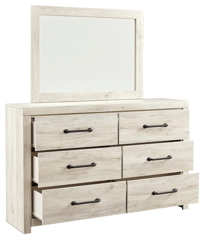 Cambeck Whitewash Dresser And Mirror - Ella Furniture
