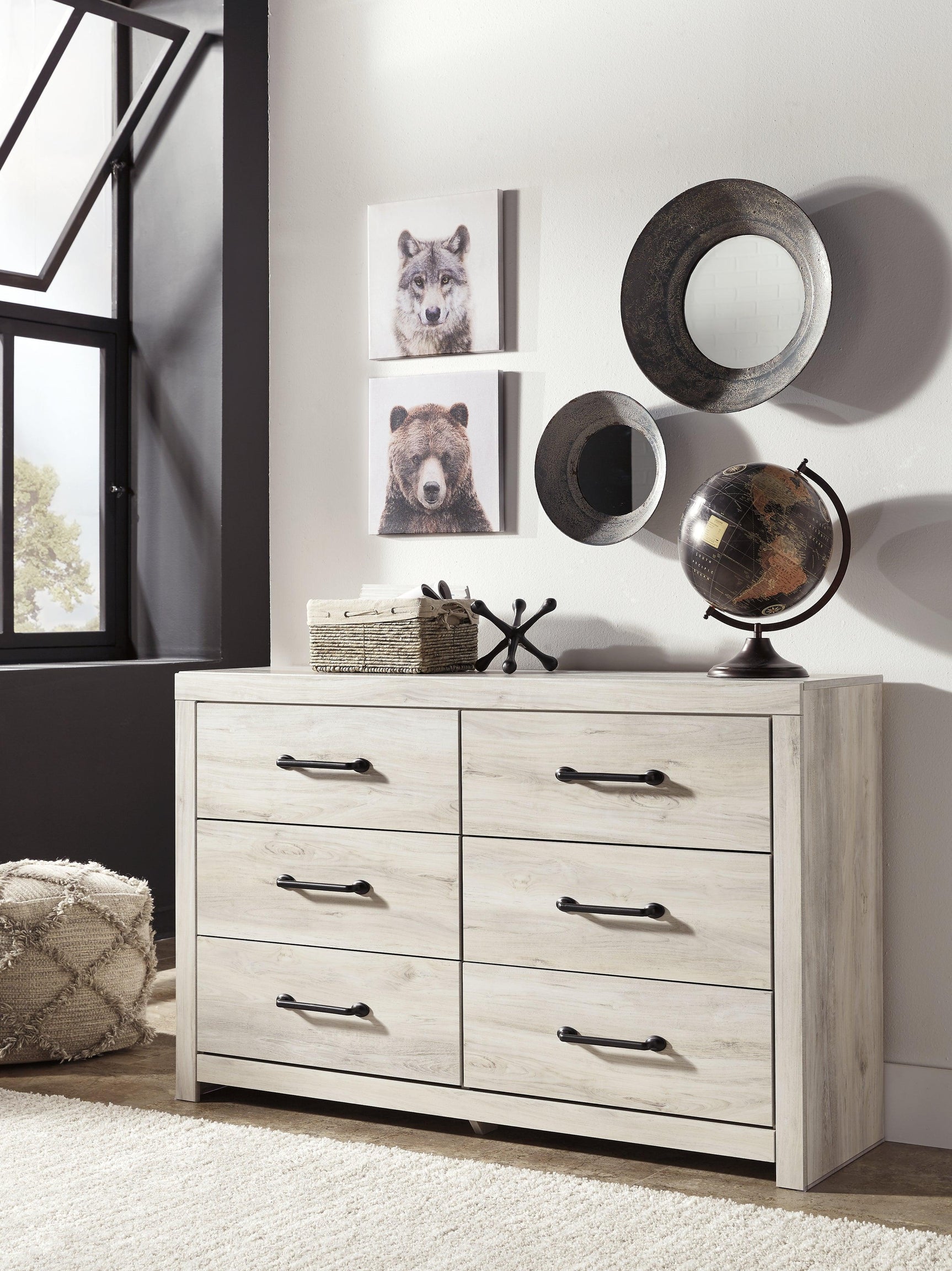 Cambeck Whitewash Dresser - Ella Furniture